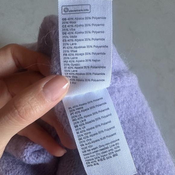 & Other Stories Lavender Lilac Cardigan - Picture 6 of 7